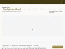 Tablet Screenshot of malvernhillspresbyterian-pca.org